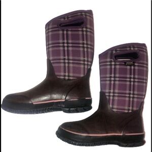 Bogs rubber boots, girls size youth 3